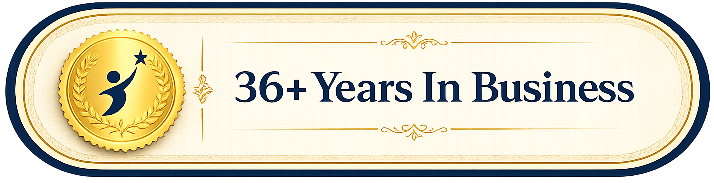 36+ Years In Business