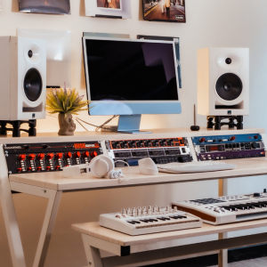Wavebone Headquarter™ Workstation Light Wood