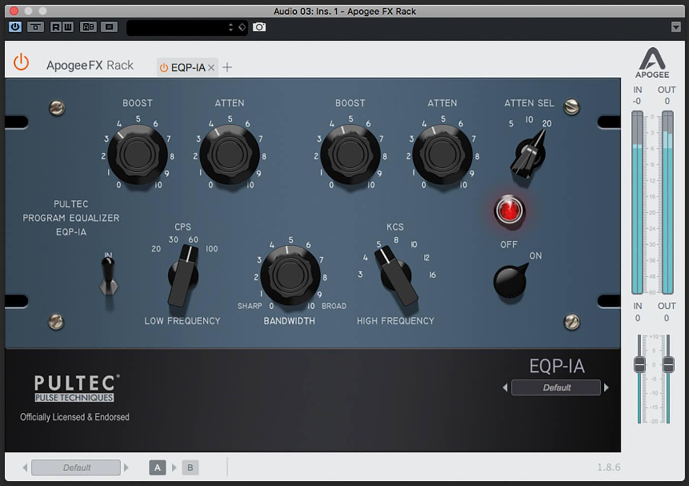 Apogee Pultec EQP-1A
