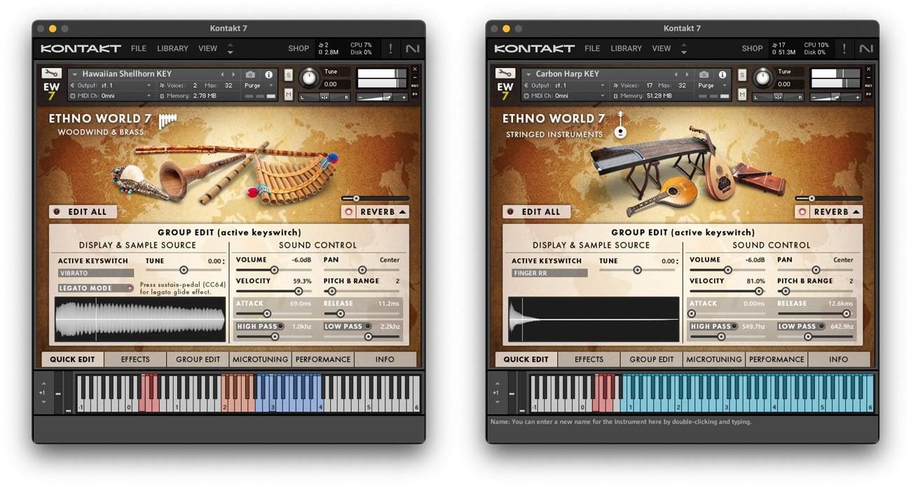 Ethno World 7 Instruments