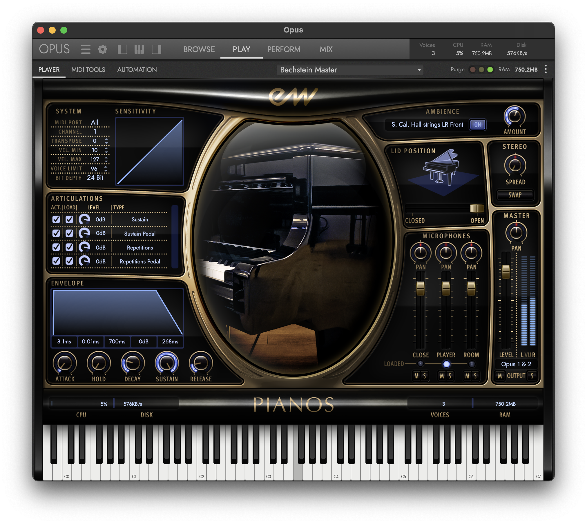 BECHSTEIN D-280 PLATINUM