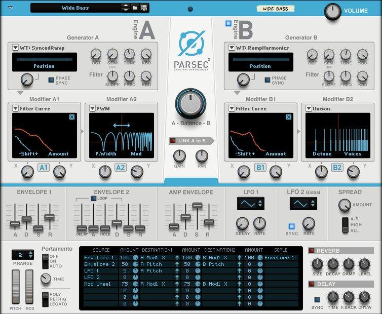 Reason Studios Parsec 2 Spectral Synthesizer Rack Extension
