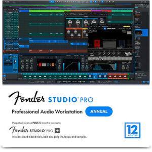 Fender Studio Pro 8 Perpetual License w/ 12Mo Pro+