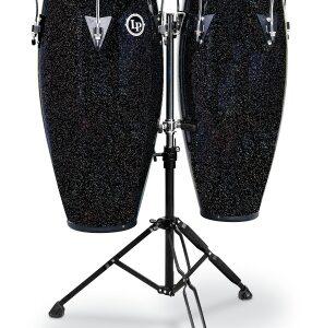 LP Aspire 10-inch and 11-inch Santana Black Magic Conga Set with Double Stand