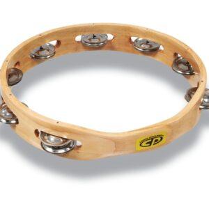 CP by LP CP389 10“ Handheld Single Row Tambourine - Steel Jingles