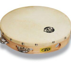 CP by LP CP379 10“ Handheld Single Row Headed Tambourine - Steel Jingles