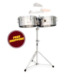 LP LP257-S 14“ and 15” Tito Puente Timbales - Stainless Steel