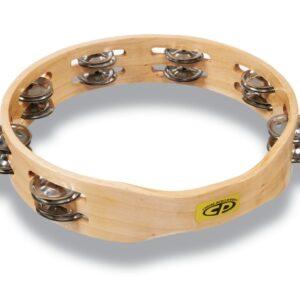 Cp By Lp Cp390 10 Handheld Double Row Tambourine - Steel Jingles