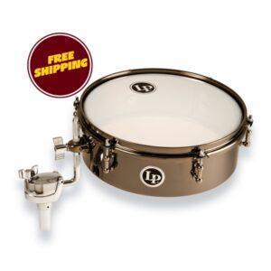 Lp Lp812-bn 12 Mountable Drum Set Timbale - Black Nickel