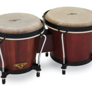 CP 6-inch and 7-inch Traditional Bongo Set - Dark Wood with Black Hardware