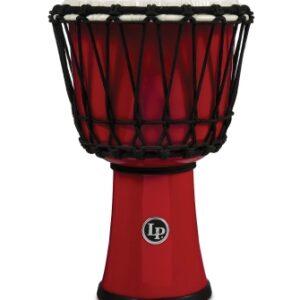 LP 7-inch Rope Tuned Circle Djembe with Perfect-Pitch head - Red