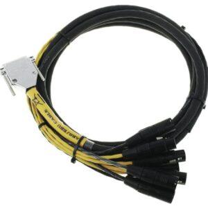 DB25-XLR M+F AES/EBU Digisnake 12'