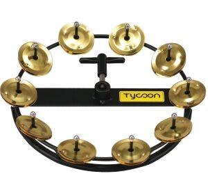 Large Hi-Hat Tambourine with 10 Pair of Jingles
