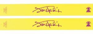 Jimi Hendrix 2 Pack Yellow Slap Band W/purple Logo