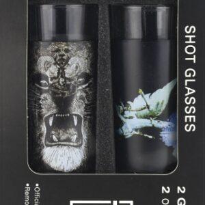 Santana 2 Piece Shot Glass Set With Removeable Sleeves Angels & Hands