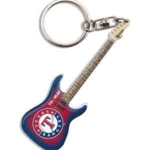 Texas Rangers Electric Guitar Keychain