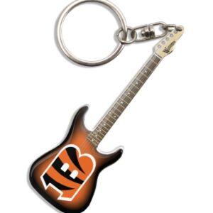 Cincinnati Bengals Electric Guitar Keychain