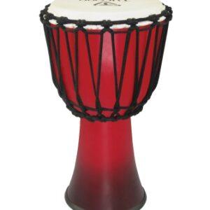 8“ Fiberglass Shell Rope-tuned Djembe - Wr Red Finish