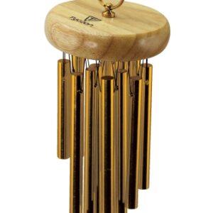 12 Gold-plated Chimes On Siam Oak Bar