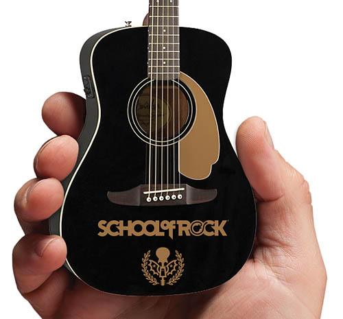 School of Rock Fender™ California Malibu Player Acoustic-Electric Jetty Black Mini Guitar - Image 2