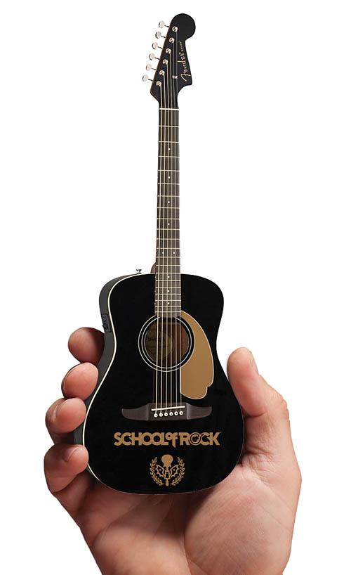 School of Rock Fender™ California Malibu Player Acoustic-Electric Jetty Black Mini Guitar - Image 3