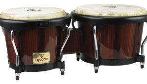 Artist Series Hand-Painted Brown Finish Bongos