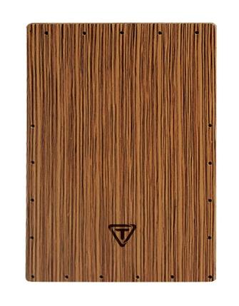 Zebrano Cajon Replacement Front Plate