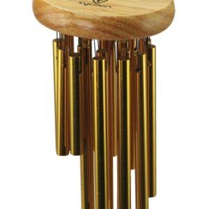18 Gold Plated Chimes on Siam Oak Bar