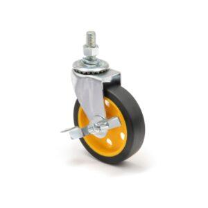 4 x 1″ Caster Wheel Pack with Brake for R2 and R6 Carts