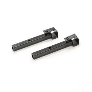 Bracket Set for Securing the MultiCart RSH10 Carpeted Shelf to the Handles of Compatible Carts