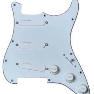 Lace Sensor Gold Loaded Pickguard – 3 Ply – White