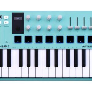 Arturia Minilab 3 25 Slim-key Controller - Aquamarine