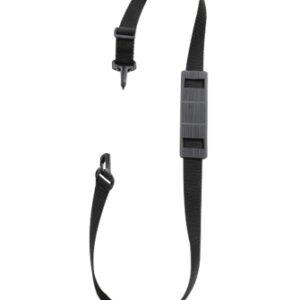 Strap, Shoulder, 1.5“ X 53”, Adjustable, Metal Clip, No Pad, Black Nylon