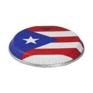 Conga Drumhead, Symmetry, 10.75“ D2, Skyndeep, ”puerto Rican Flag“ Graphic