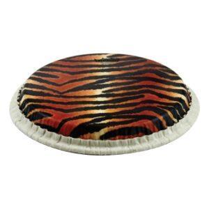 Conga Drumhead, Tucked, 11.75“, Skyndeep, ”tiger Stripe“ Graphic