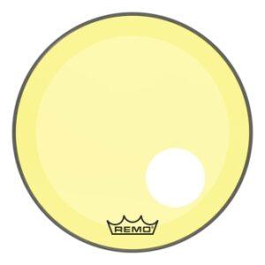 Bass, Powerstroke 3, Colortone, 20“ Diameter, Yellow, 5” Offset Hole