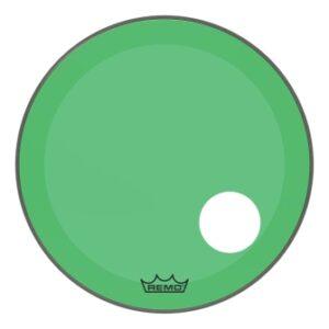 Bass, Powerstroke 3, Colortone, 22“ Diameter, Green, 5” Offset Hole
