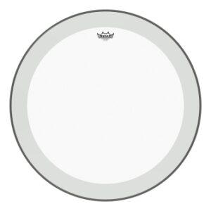 Bass, Powerstroke 3, Clear, 20“ Diameter, 2-1/2” Impact Patch, No Stripe