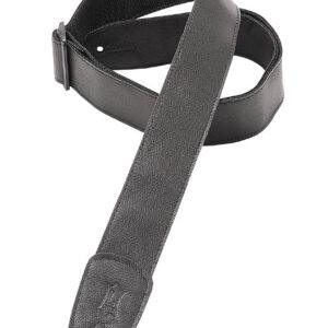 Garment Leather Guitar Strap – Black