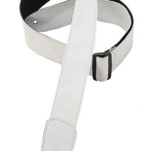 Garment Leather Guitar Strap – White