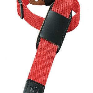 Polypropylene Guitar/Ukulele Strap – Red/Black Ribbon