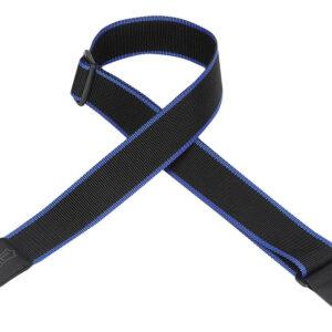 Polypropylene Guitar Strap – Black & Blue