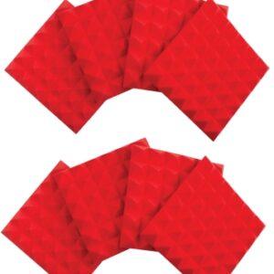 Eight Pack of 2″-Thick Acoustic Foam Pyramid Panels 12″x12″