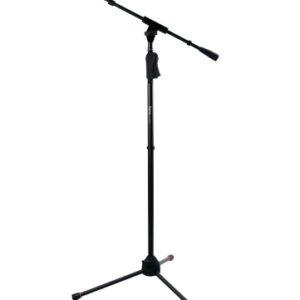 Frameworks Tripod Mic Stand With Telescoping Boom And Deluxe One-handed Clutch