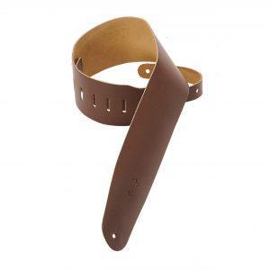 Genuine Leather Bass Strap – Brown