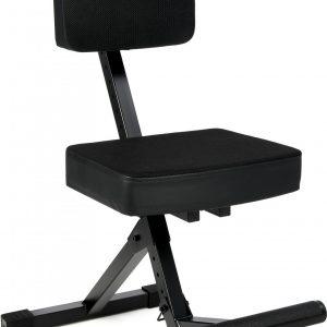 Deluxe Guitar Seat with Adjustable Back Rest and Guitar Hanger