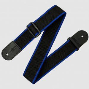 Polypropylene Guitar Strap – Black & Blue