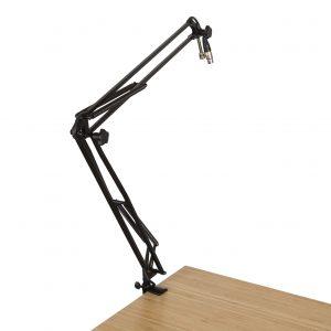 Desk-mounted Broadcast/podcast Boom Mic Stand