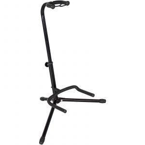 Rok-it Tubular Guitar Stand To Hold Electric Or Acoustic Guitars. Padded Body And Neck