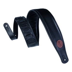 Garment Leather Guitar Strap – Black